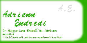 adrienn endredi business card